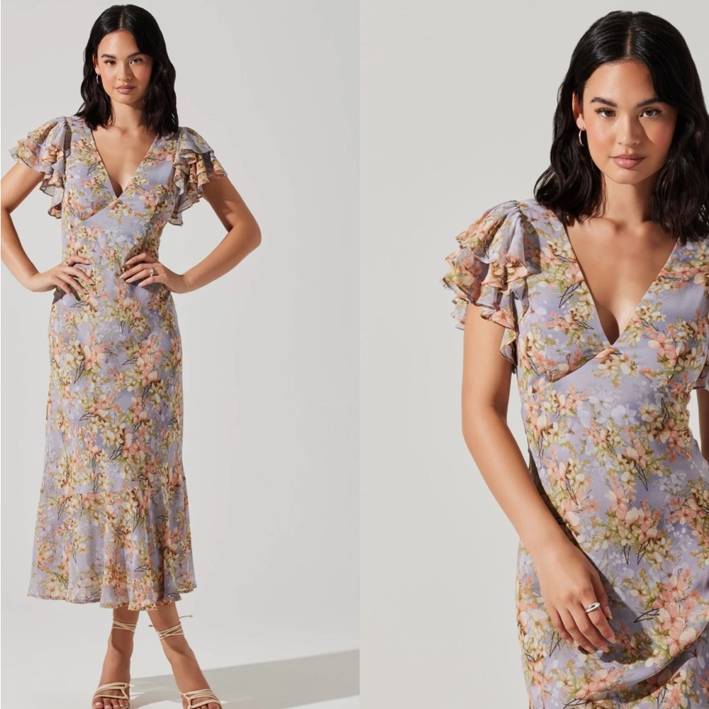 Floral Astr the label midi dress - size XL